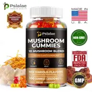 Mushroom 2500mg - Improve Memory & Attention - Lion's Mane, Maitake, Cordyceps
