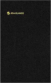 AT-A-GLANCE Undated Website Address Book and Password Keeper, Black, 3.63 x 6.13 x .21 Inches (80-500-05)