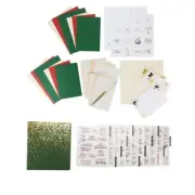 Crafter's Companion Christmas Verse Stamp and Card Bundle New 769354