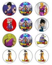DRAGON BALL Cupcake Toppers Edible Icing Image Cake Decorations 12 #01