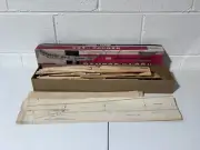 Berkeley's Ramrod 600 63 Inch Vintage Wood Model Plane Kit Open Box A-B Engines