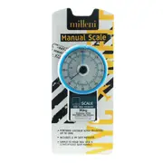 Milleni Travel Manual Scale (Registers Up To 32kg) Comfortable Grip - Blue