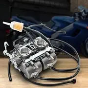 Artudatech Carburettor Suitable for Kawasaki ZZR 250 GPX 250 GPX 400, Motorcycle Racing Carburettor Tuning + Air Filter 32 mm 2-Stroke 250/400cc Carburettor Replacement Part Set