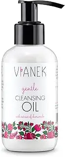 [VIANEK] Soothing Cleansing Oil Make Up Remover for Sensitive Skin Removes Eyes Lips Makeup Also Suitable for Waterproof Makeup Vegan Natural Cosmetics Size 150 ml