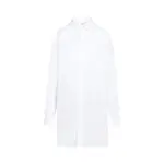 [Maison Margiela] Maison Margiela-Optic White Cotton Shirt-Donna 38 IT