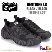 Onitsuka Tiger DENTIGRE LS BLACK/BLACK 1183B421.001 UNISEX NEW!! Japan F/S