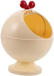 Levemolo Rotating Hairbrush Hair Accessory Storage Box Earring Desktop Mini Tackle Trash Can Hair Jewelry Container Storage
