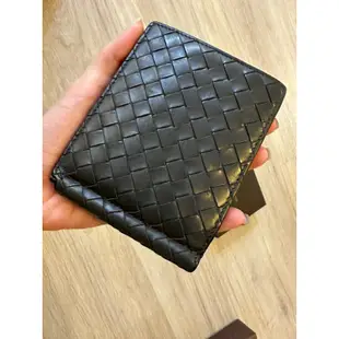 BOTTEGA VENETA 經典編織八卡 Bill Clip Wallet BV鈔票夾錢包 二手8.5成新