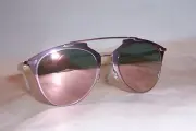 NEW CHRISTIAN DIOR REFLECTED/S M2Q-0J PINK/ROSE GOLD MIRROR SUNGLASSES AUTHENTIC