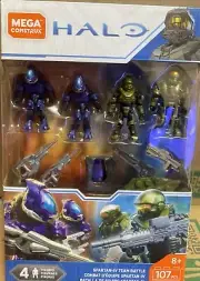 B5-Mega Construx Halo Spartan-IV Team Battle Figures Set GCM37 BRAND NEW SEALED
