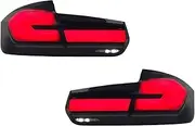 Pair Of LED Tail Lights Compatible For BMW 3 Series F30 F35 2013-18 Flowing Water Flicker Tail Light Assembly Plug And Play(DN0SD261)