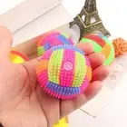 Light Up Dog Ball Glow In The Dark Dog Squeaky Toy Bounce Activated Toy PET RODE