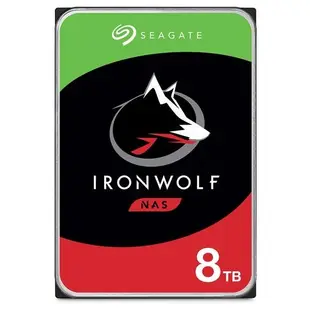 希捷 IronWolf 那嘶狼 8TB 3.5吋 NAS專用 內接硬碟 ST8000VN004