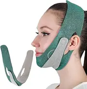 Pack of 1 Chin Mask, V Face Masks, Sleep Chin Mask, Adjustable Reusable V-Line Mask, for Double Chin and Saggy Face Skin, Double Chin Remover (A)