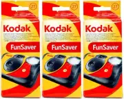 Kodak Disposable Camera with Flash 35mm Preloaded Gold 400 Film 27 Exposures