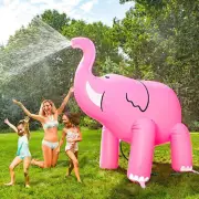 Inflatable Elephant Water Sprinkler Kids Spray Pad Play Mat Summer Wading Gifts