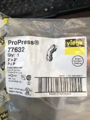 Viega ProPress 77632 2" x 2" P1 x P2 Copper 45* Elbow