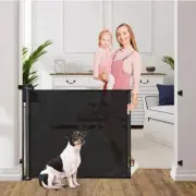 Retractable Dog Gates for The House 60” Wide Retractable Baby Gates for Dog.