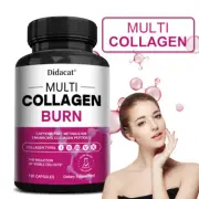 Multi Collagen Burn Capsules Caffeine Free Metabolism Hair, Skin & Nail Health
