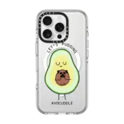 iPhone 16 Pro Clear Case MagSafe Compatible LET'S PUGGING AVO- CUDDLE