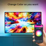 TUYA Wifi BLE TV LED Strip Lights RGB Alexa/Google Assistant Voice Control 3M