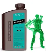 SUNLU 3D Printer Resin 1000g Standard Photopolymer 405nm UV Curing Clear green
