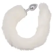 CalExotics Running Wild White Tail Butt Plug