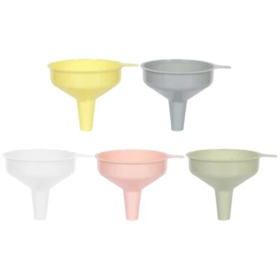 5 PCS Color Funnel Set for for Lab Bottles Spices Powder Cosmetic Lotion Oill