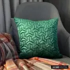 Sofa Pillow Case Green 16"x16", Home Decor Velvet Fabric - Emeraude Sea