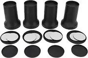 Plastic Furniture Lifter Heavy Duty Round Furniture Riser with Rubber Non Slip Pads Adjustable Height Bed and Furniture Raisers Set for Sofa Bed Table Chair Cabinet Storage