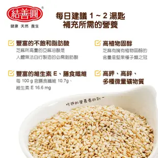 【金潤益】熟 黑芝麻粒 400g 夾鏈立裝｜可灑飯上食用 黑芝麻粒 黑麻粒 芝麻粒 黑芝麻｜結善圓