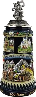 German Beer Stein Bayern Stein 0.75 Liter tankard, Beer Mug
