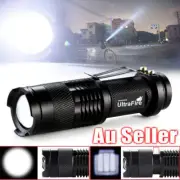 1/2/5x XML-T6 Tactical Flashlight Torch Super Bright Camping LED Zoomable Torch