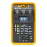 Fluke ST120+ One-Button GFCI Socket Tester with Beep Alert