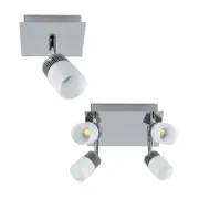 LED Spot Light /4Lt 3000k in Chrome Superlux Lighting - LSLB-P1-CH, LSLB-P4-CH