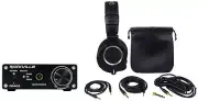 Audio Technica ATH-M50X Studio Headphones+DAC Headphone Amplifier Amp