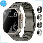 Luxury Mens Classic Strap For Apple Watch Fashion Wristband Titanium Bracelet