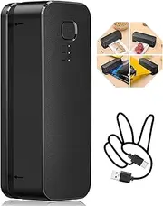 FEPPO Mini Bag Sealer, Bag Sealer Heat Seal Rechargeable Quick Seal Bags Machine, 3 Adjustable Gears Chip Bag Sealer with 3000mAh Battery 3.9" Heating Strip For Snack Bags Mylar Bags Food Storage