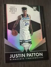 2017-18 Titanium JUSTIN PATTON RC #204 Draft Year SP Rare 1st 1/17 Wolves Rookie