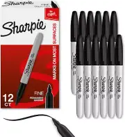 Sharpie Permanent Markers Set, Quick Drying and Fade Resistant Fine Point Marker