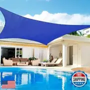 Lehood Sun Shade Sail, 8'x 10' Rectangle Canopy Sail UV Block Sun Shade for O
