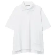 [Alexander Wang] Men's Short-Sleeve Polo Tee In Cotton Jersey