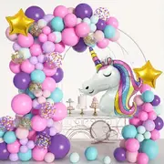 136Pcs Cartoon Balloon Wreath Arch Kit Wedding Birthday Party Anniversary Graduation Dress Holiday Celebration Decoration