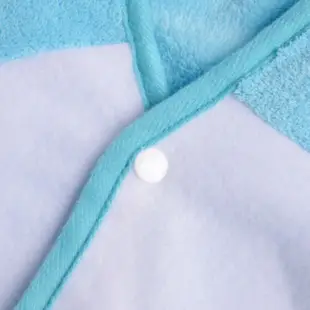 加厚珊瑚絨 披肩 藍兔 袖毯 睡袍 睡衣 斗篷 空調毯 冷氣毯 保暖毯 毛毯 毯子【DQ190】