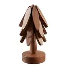 Protection Mats Countertop Cup Holder Christmas Tree Coaster with Trivet 3 Layer