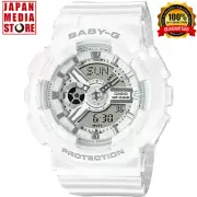 CASIO BABY-G BA-110X-7A3JF White x Silver Series Analog Digital Women Watch