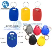 1/10pcs RFID IC Keyfobs Key Tag Token NFC TAG Keychain Keytagd 13.56MHz 125Khz