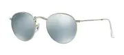 Ray-Ban ROUND METAL RB 3447 Matte Palladium/Silver Mirrored (019/30) Sunglasses