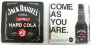 24 - JACK DANIELS HARD COLA Tavern Bar Pub Coasters "COME AS YOU ARE"