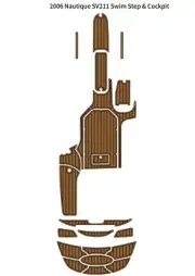 2006 Nautique SV211 Swim Platform Cockpit Pad Boat EVA Foam Teak Deck Flooring